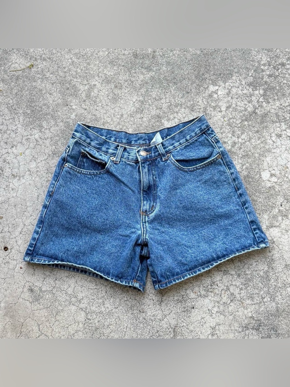 Vintage 90s PASSION Blue Denim Short Shorts Size L / 27”